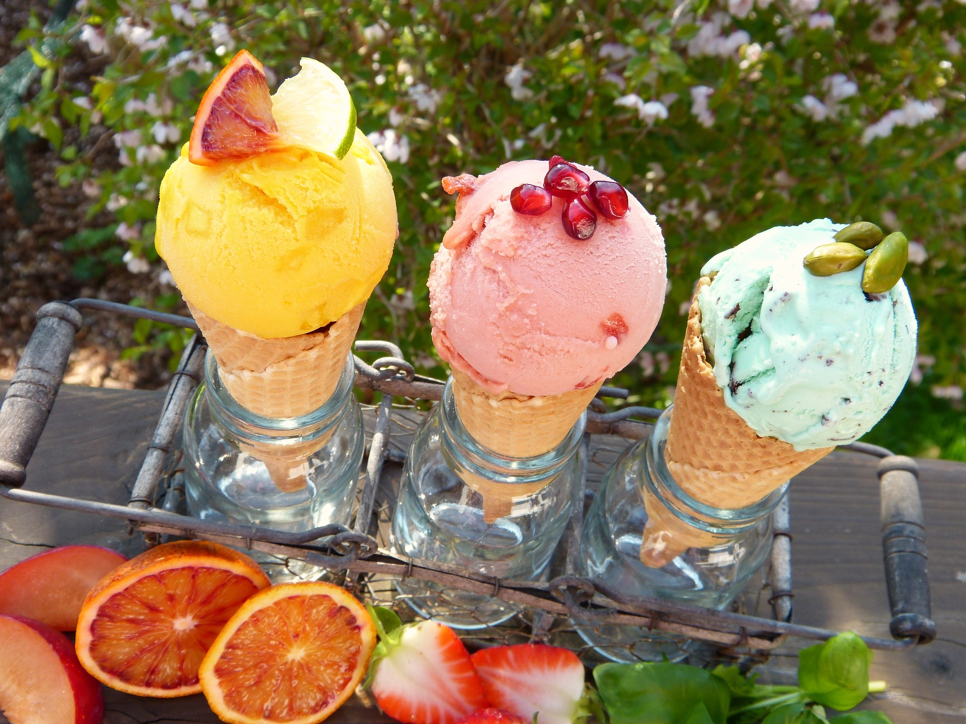 Selbstgemachtes glutenfreies Eis für Menschen mit Zöliakie